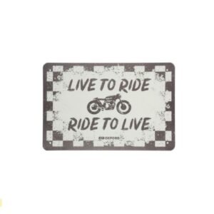 LIVE TO RIDE - RIDE TO LIVE - TABLICA ZA ZID - GARAZA MOTOCIKL
