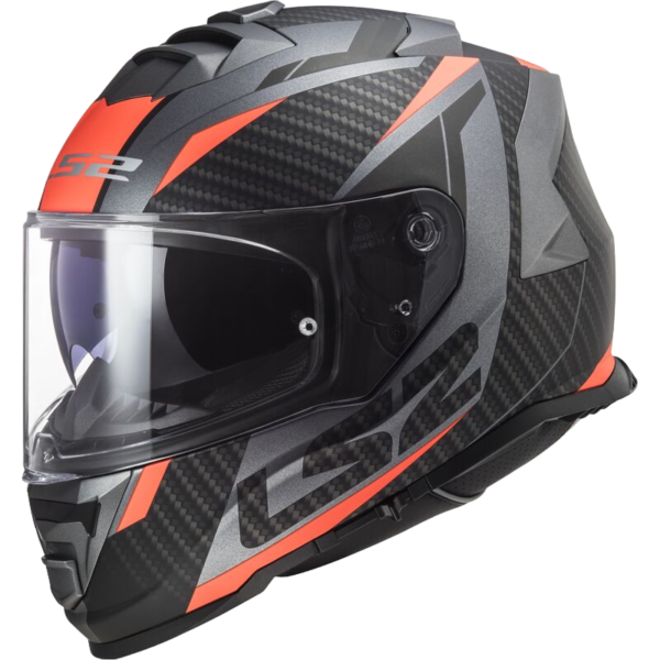 LS2 STORM – RACER ORANGE Full Face Kaciga za Motor