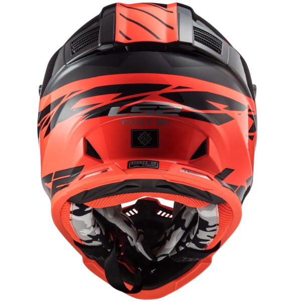 LS2 FAST EVO – ROAR RED Offroad Kaciga za Motor - Image 3