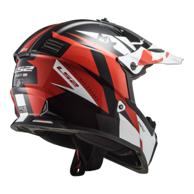 LS2 FAST EVO – STRIKE RED Offroad Kaciga za Motor