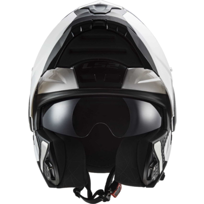 LS2 SCOPE – SOLID WHITE Flip Up Kaciga za Motor