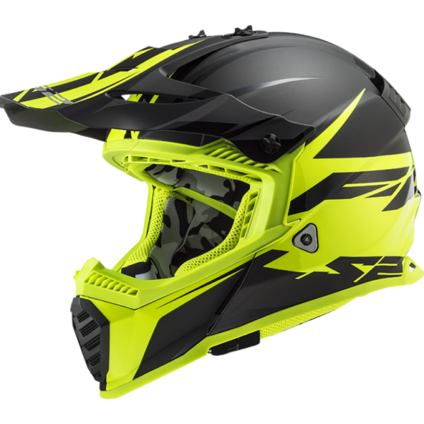 LS2 FAST EVO – ROAR YELLOW Offroad Kaciga za Motor